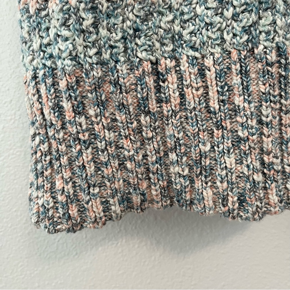 PILCRO Anthropologie - Multicolor Blue Slouchy Knit Short Sleeve Sweater - 3X - Picture 6 of 9